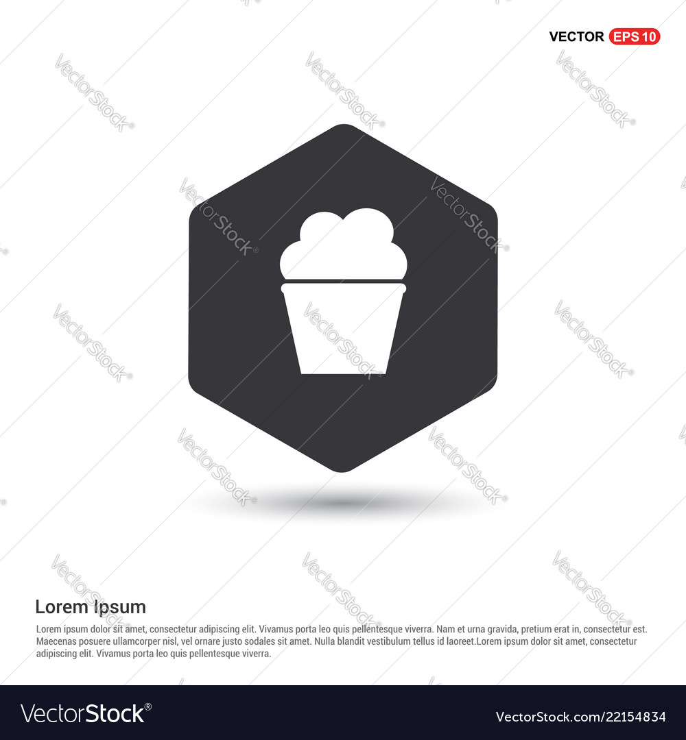 Popcorn exploding inside the packaging icon vector image Popcorn exploding inside the packaging icon