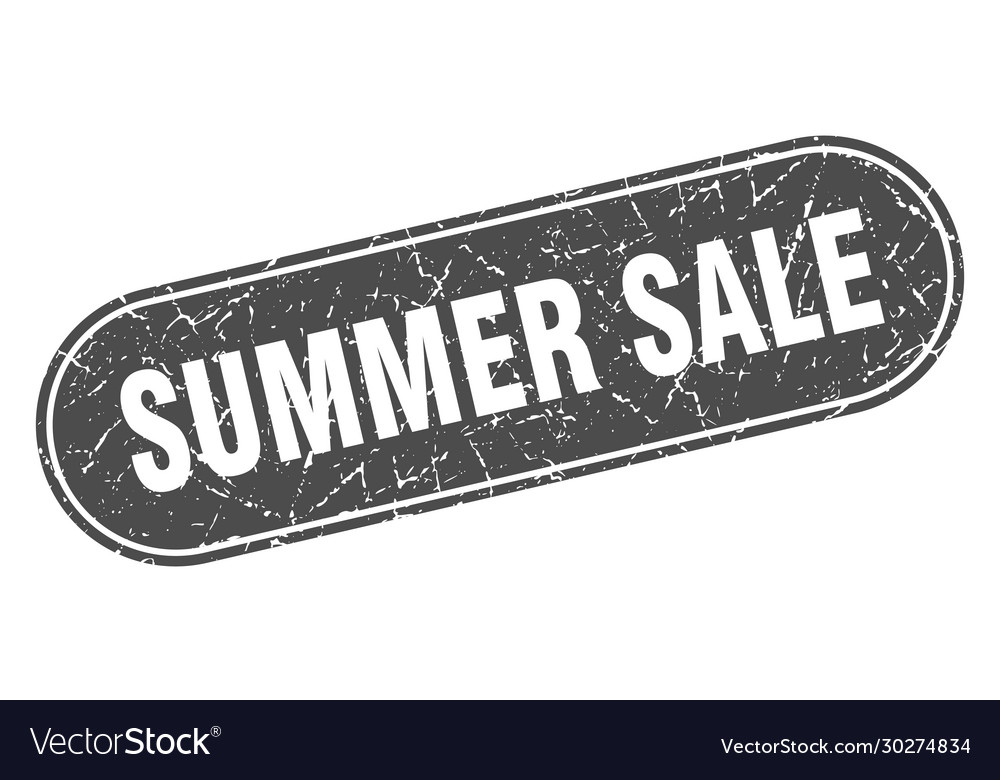 Summer sale sign grunge black stamp