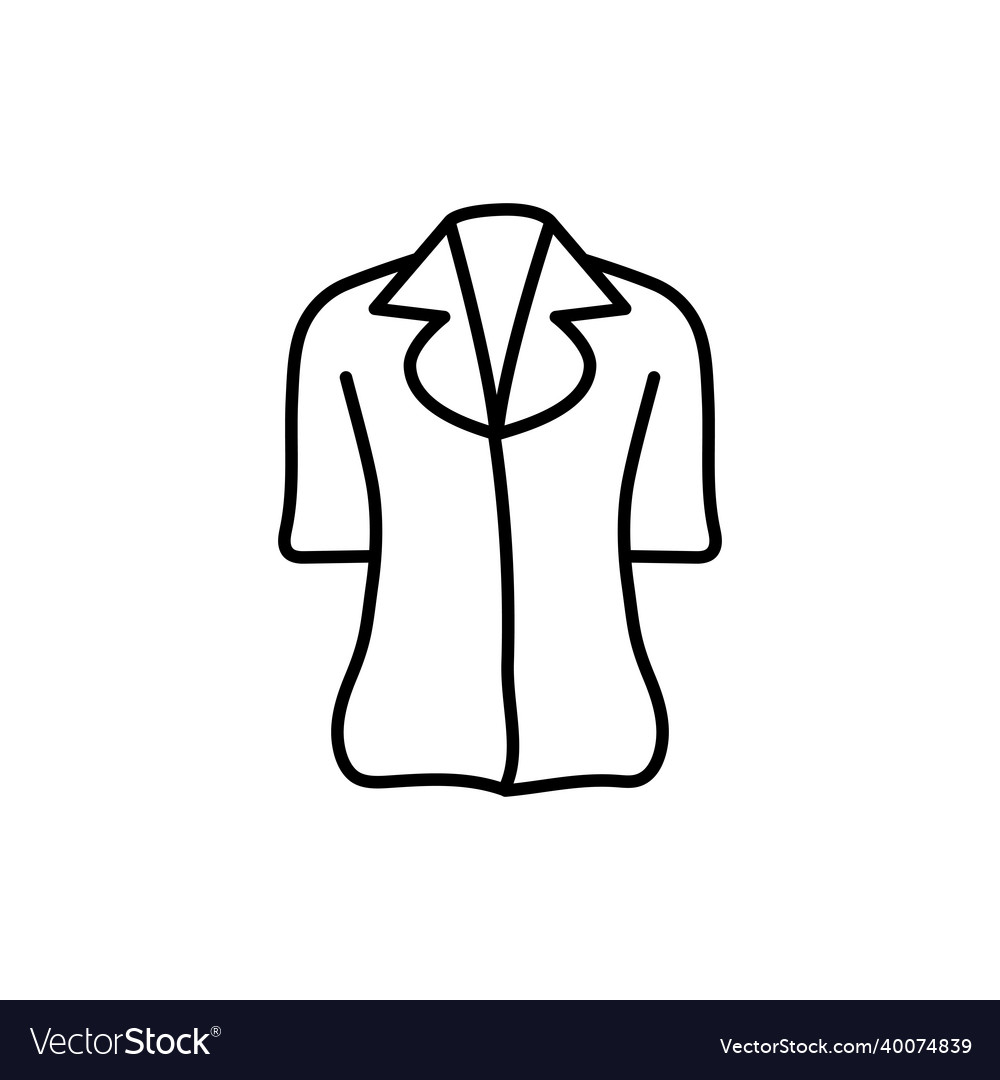 Blouse Icon Shirt Royalty Free Vector Image Vectorstock