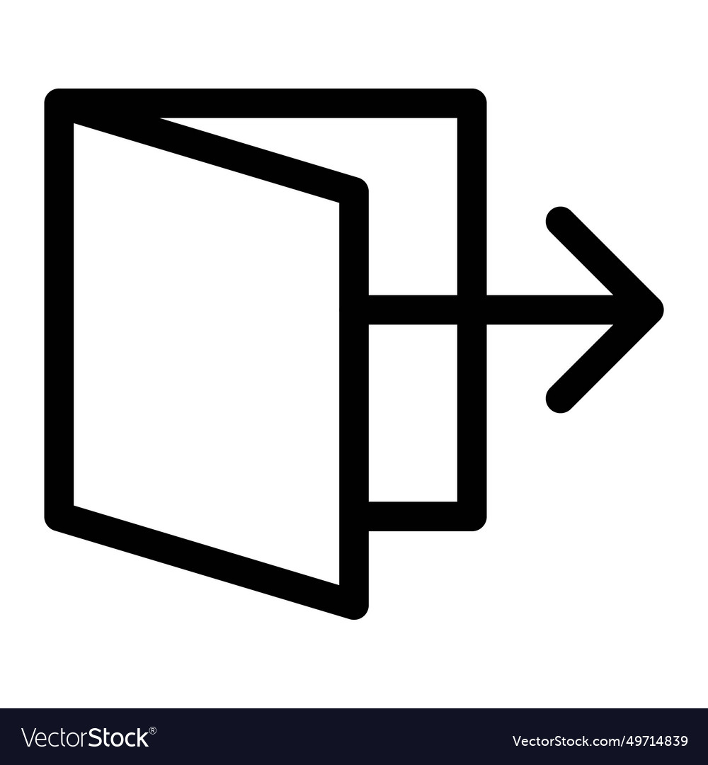 Exit route for leaving the train station Vector Image