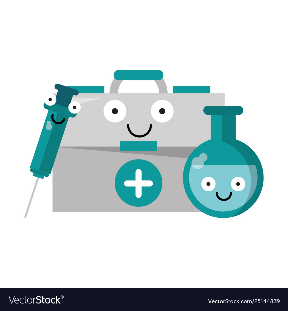 Medizinische Karikaturen im Gesundheitswesen vector image Medizinische Karikaturen im Gesundheitswesen