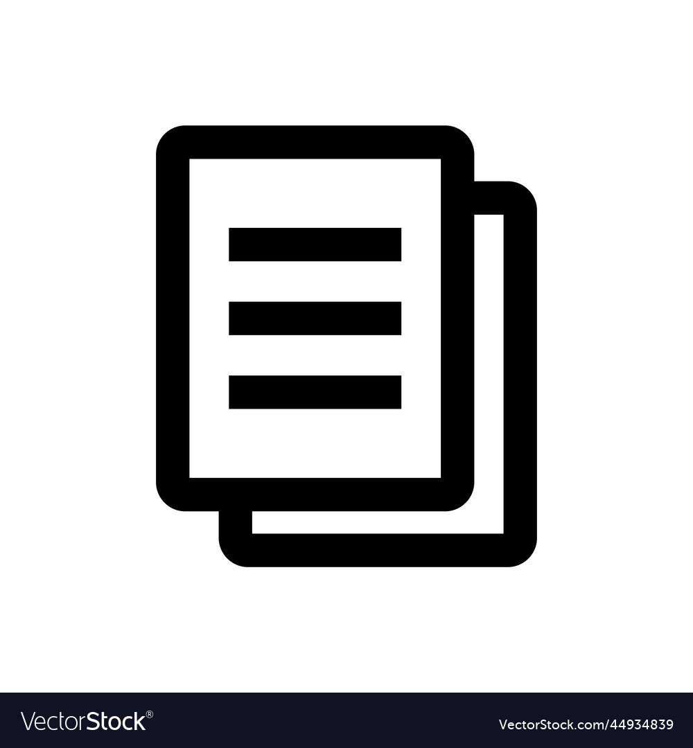 Memo icon or copy document and contract