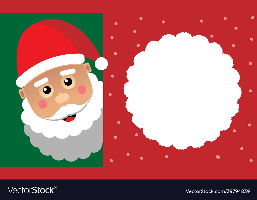 Merry christmas and happy new year santa claus