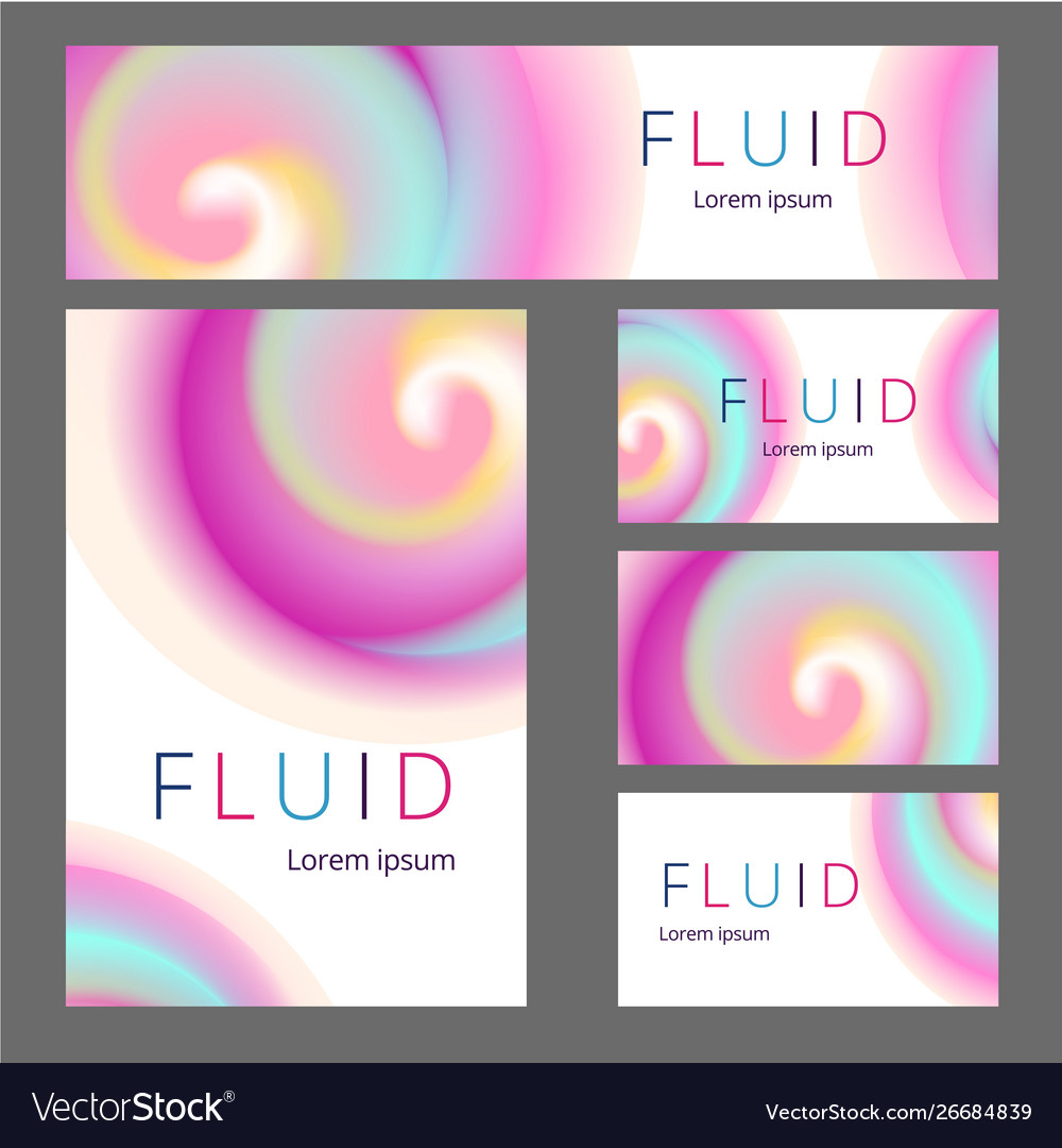 Modern abstract identity cool gradient shapes vector image Modern abstract identity cool gradient shapes