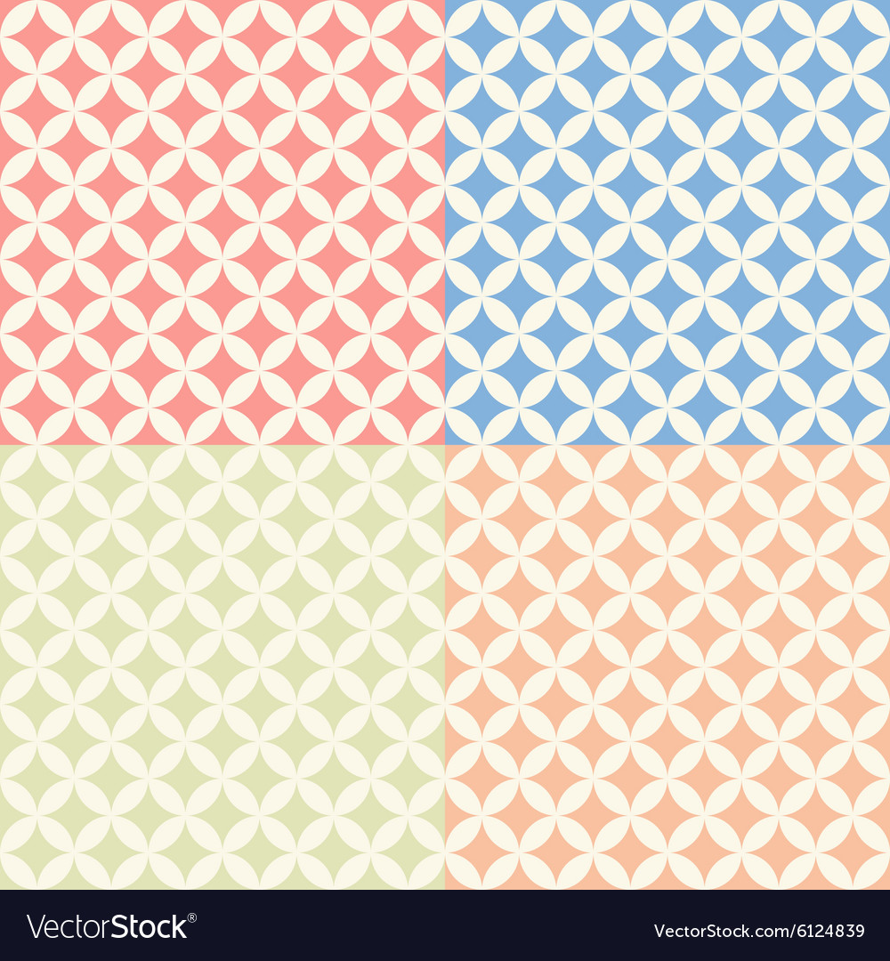 Set of seamless Royalty Free Vector Image - VectorStock