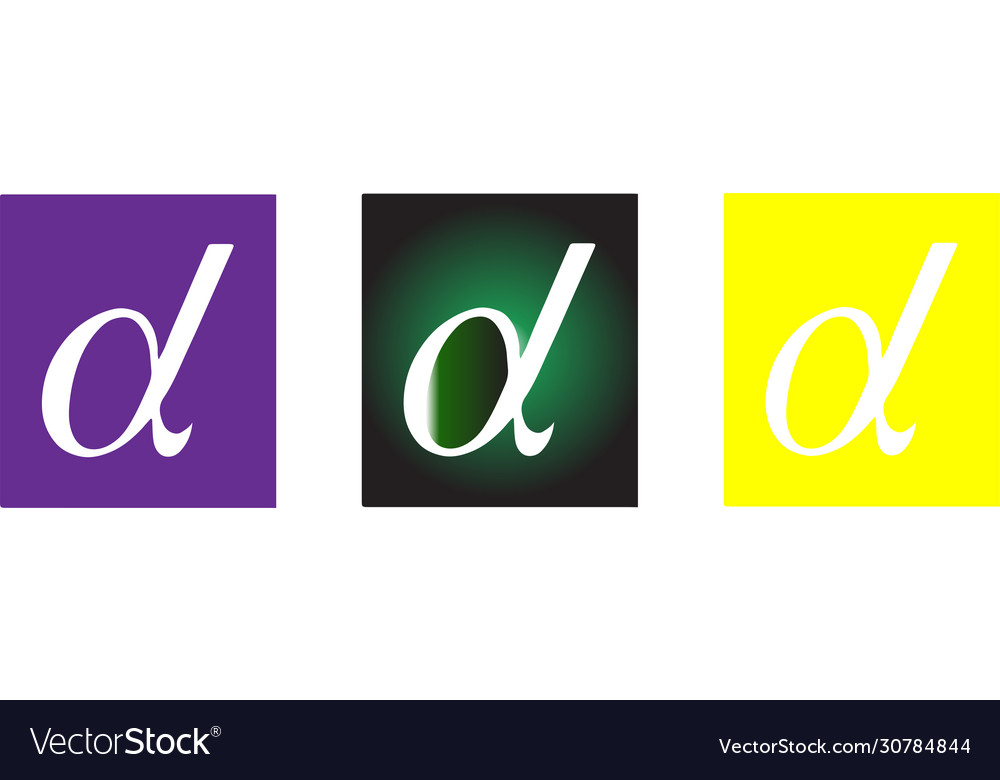 Alpha sign icon isolated on background