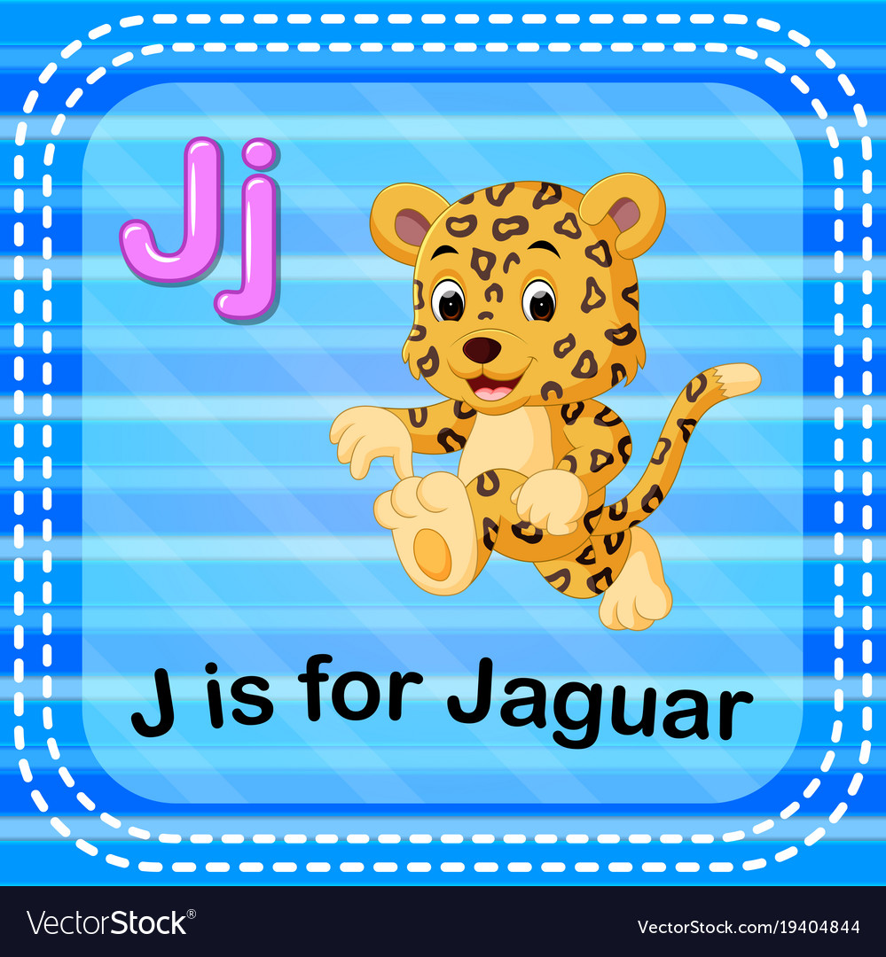 Flashcard Letter J Is For Jaguar Royalty Free Vector Image Flashcard Letter J Is For Jaguar Vector Image