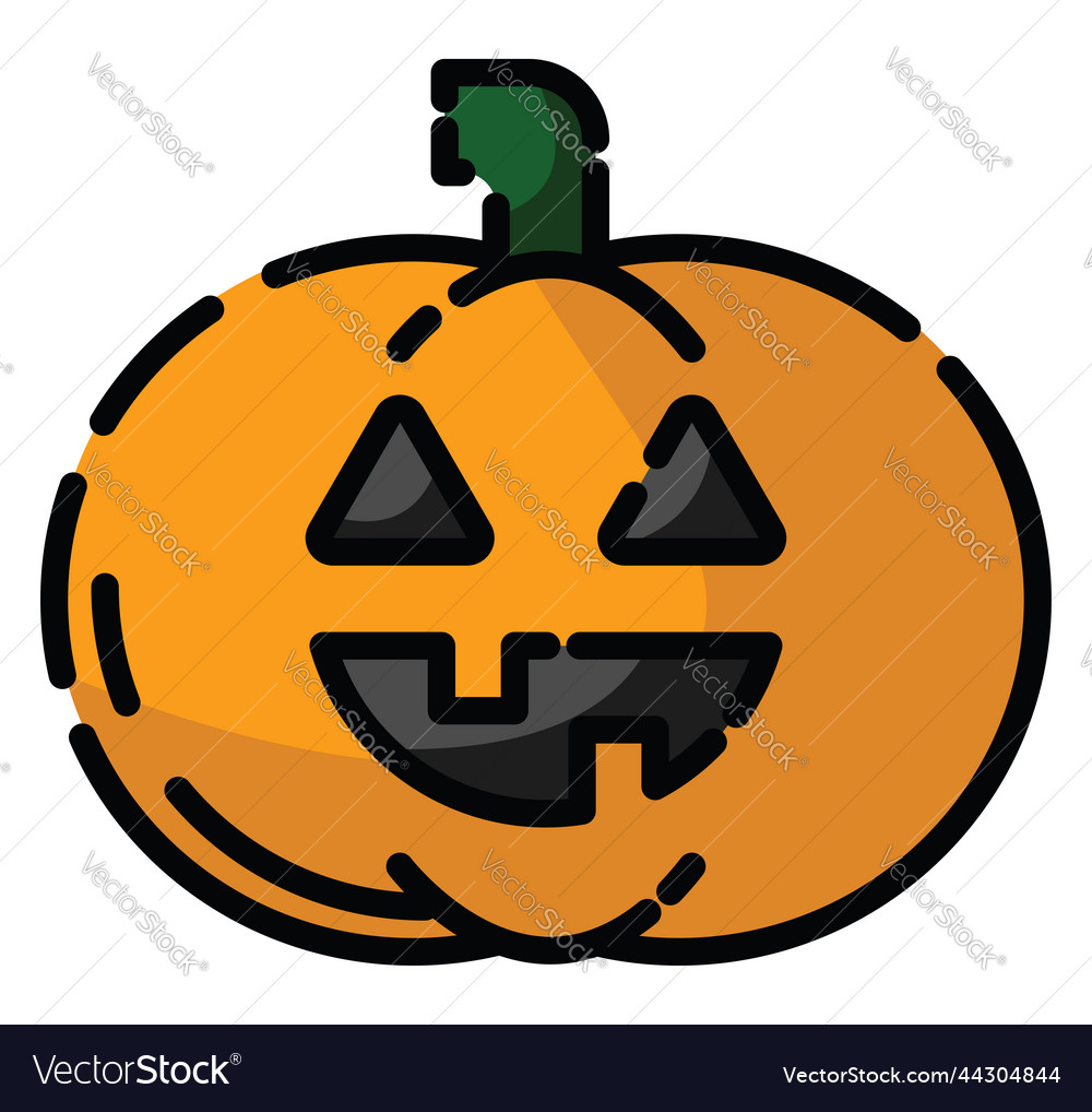 Halloween Kürbis auf weißem Hintergrund