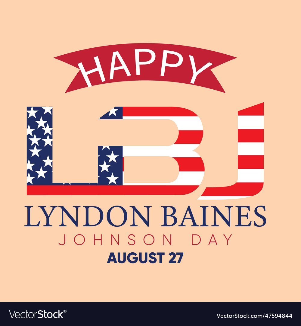 Happy lbj day lyndon baines johnson free logo