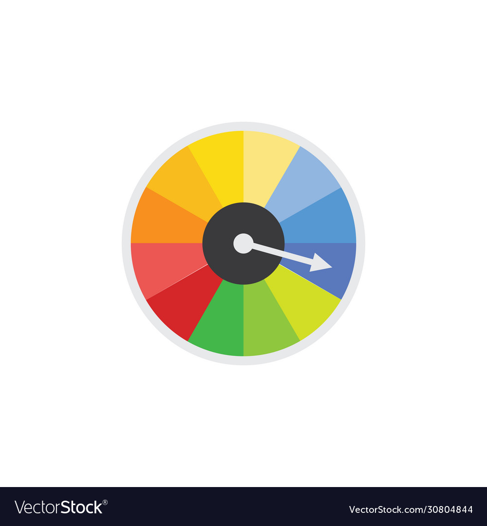 Icon speedometer or speed dial power indicator