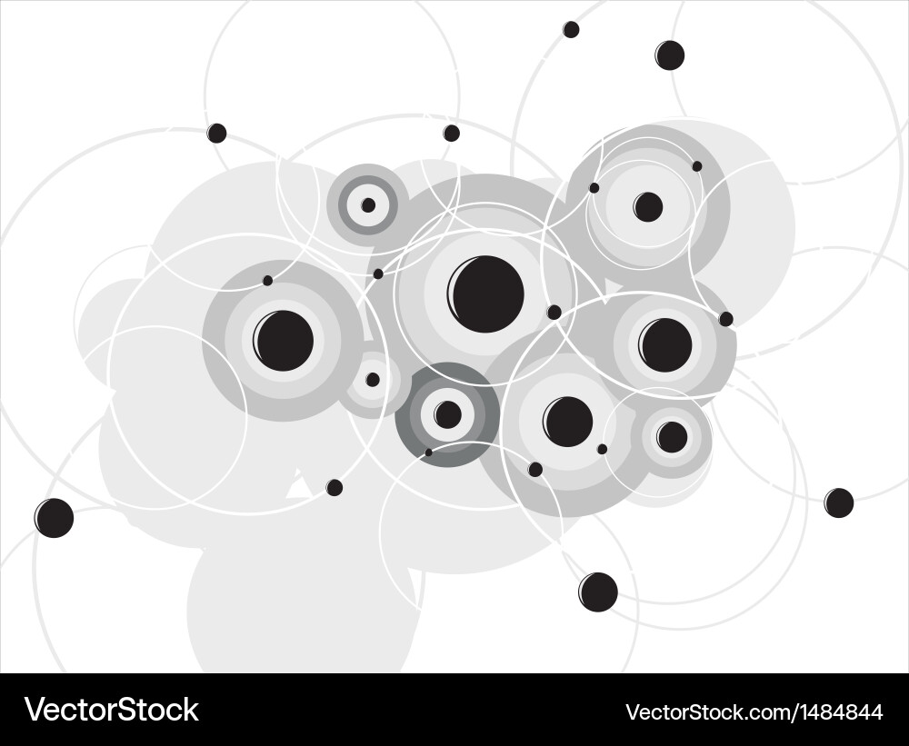 Molecule on the white background Royalty Free Vector Image