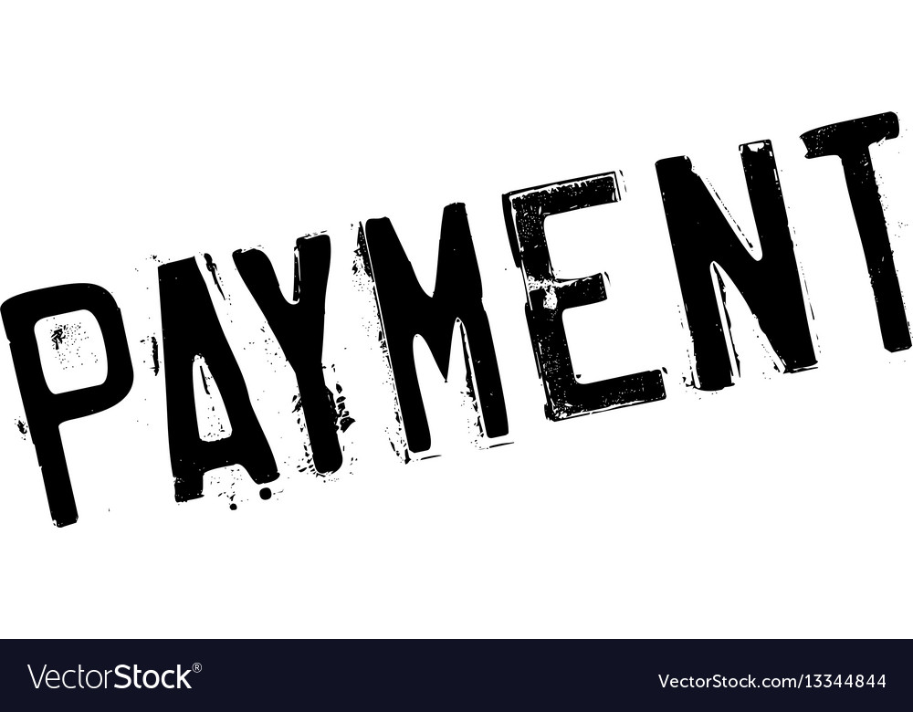 Payment rubber stamp