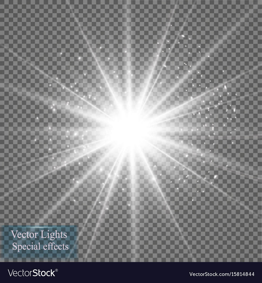 Starburst Glow Effect with Sparkles
