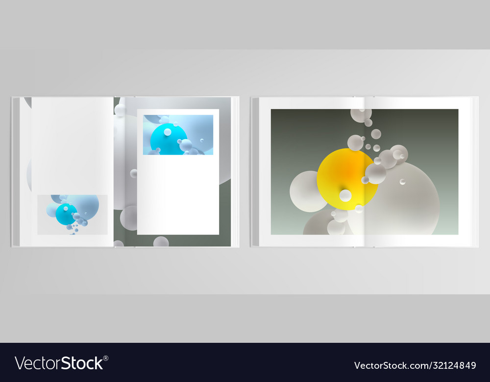 3d realistisches Layout Abdeckung Mockup Design