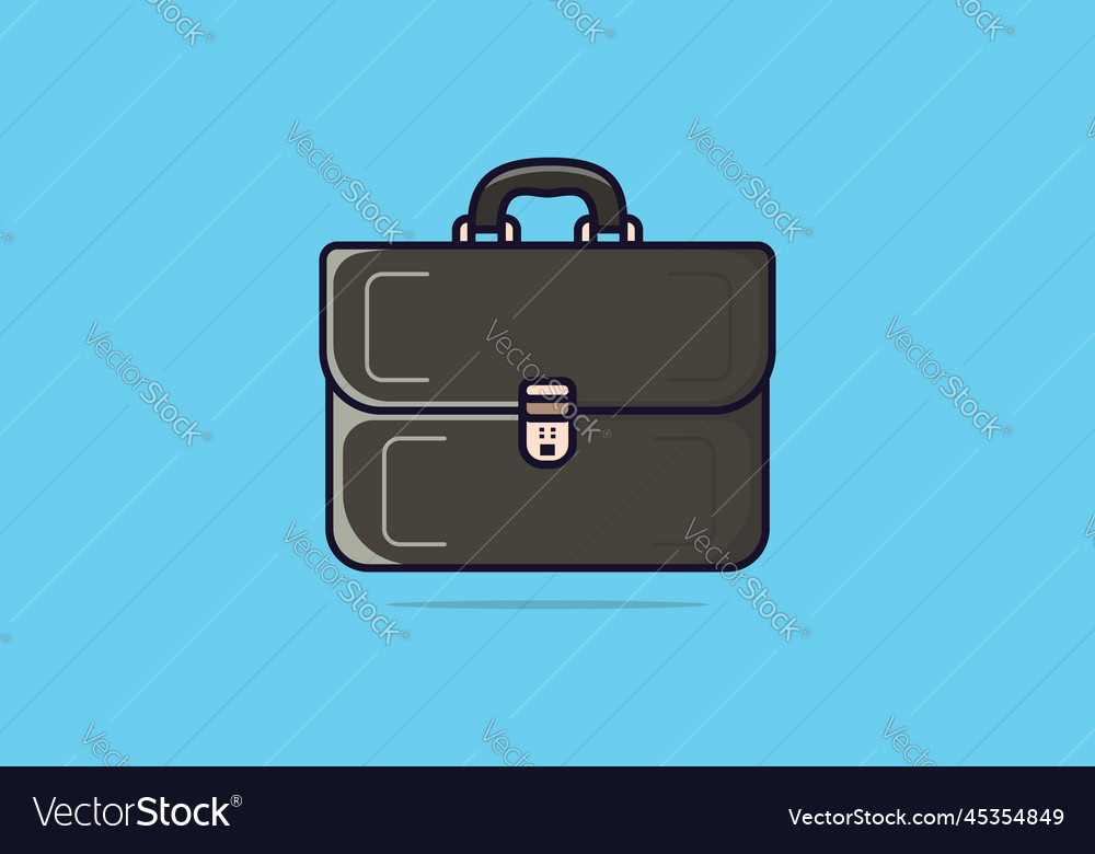 Businessman and office suitcase