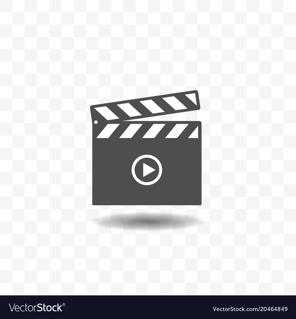 Movie clapper board icon