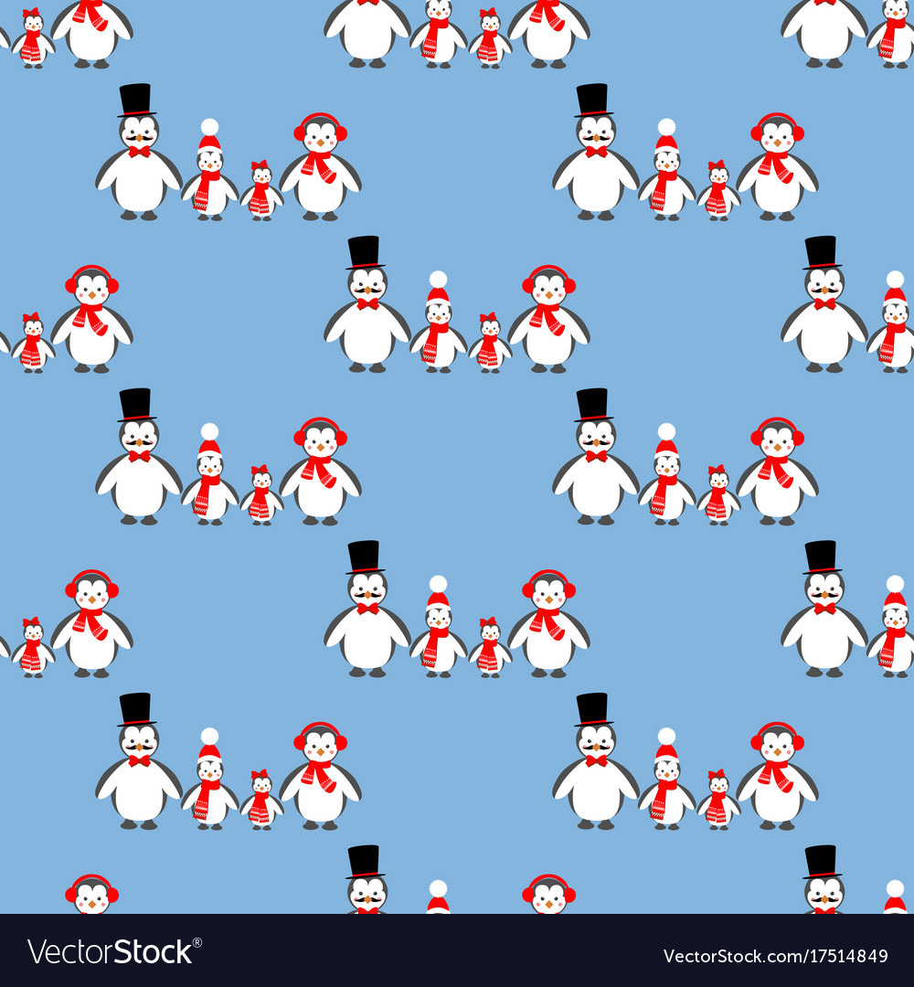 Pinguin Familienmuster