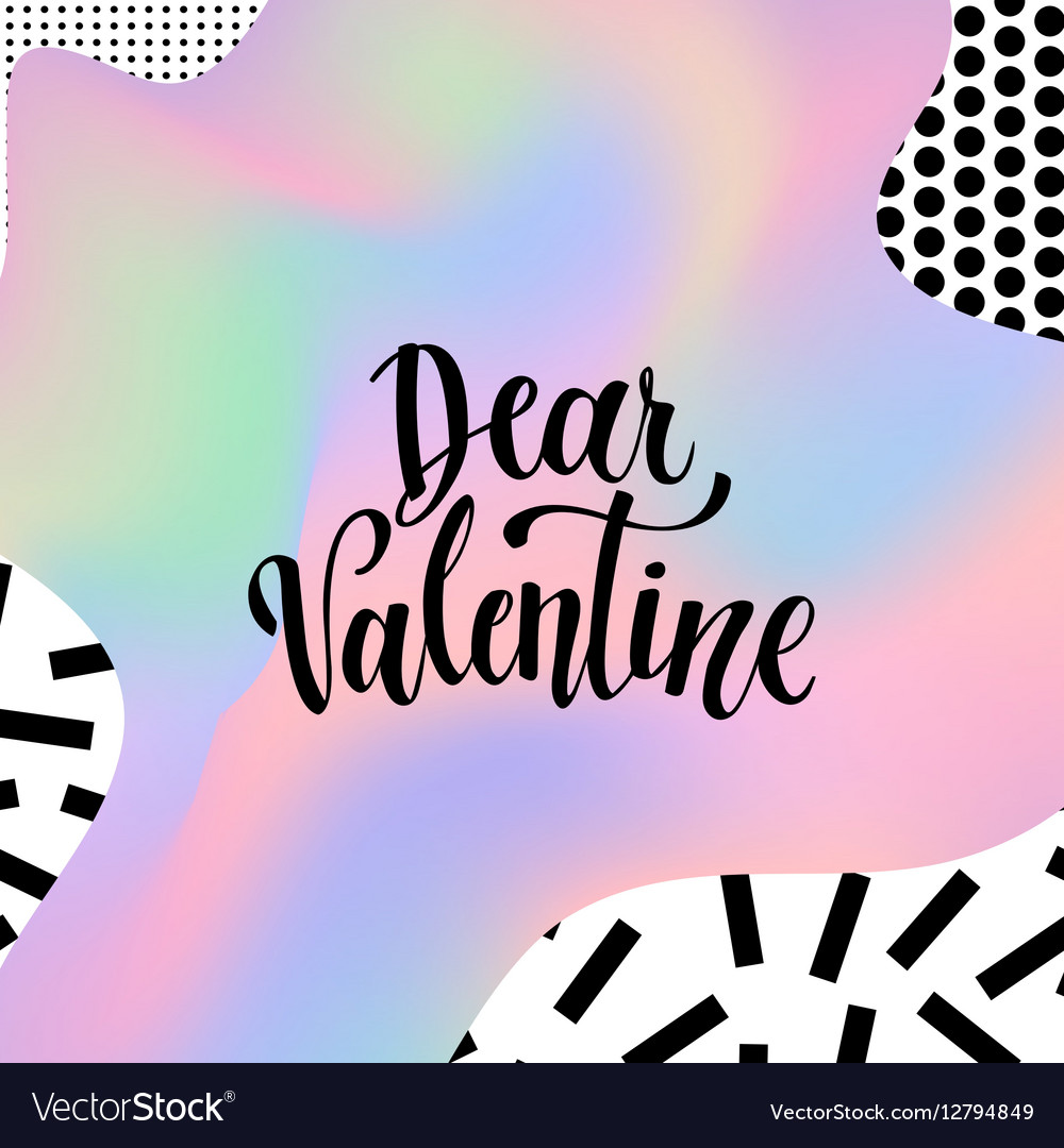 Romantische typografische Poster