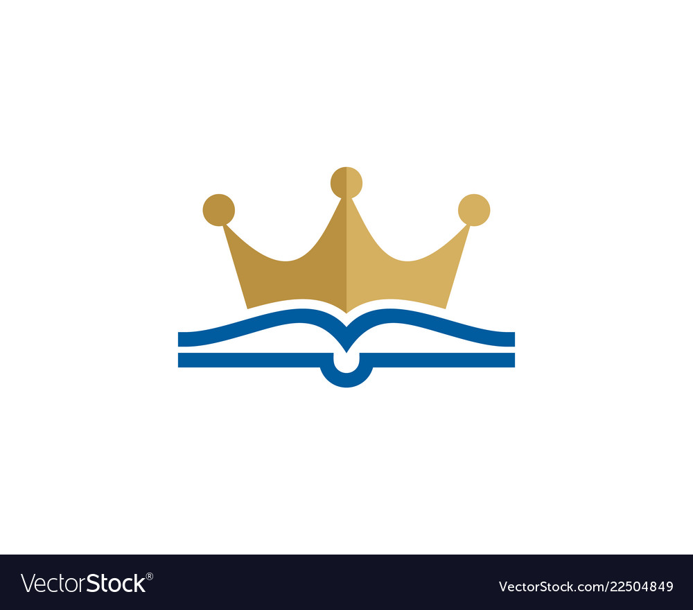 Royal book logo icon design Royalty Free Vector Image