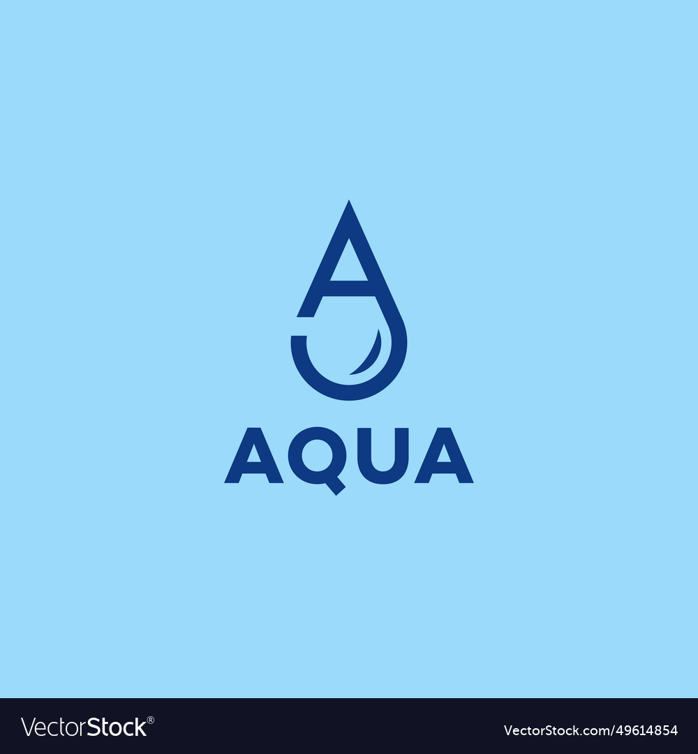 Aqua logo Royalty Free Vector Image - VectorStock