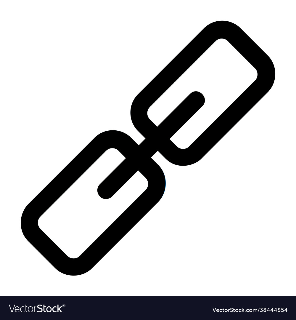 Hyperlink icon in filled line style for any vector image Hyperlink icon in filled line style for any