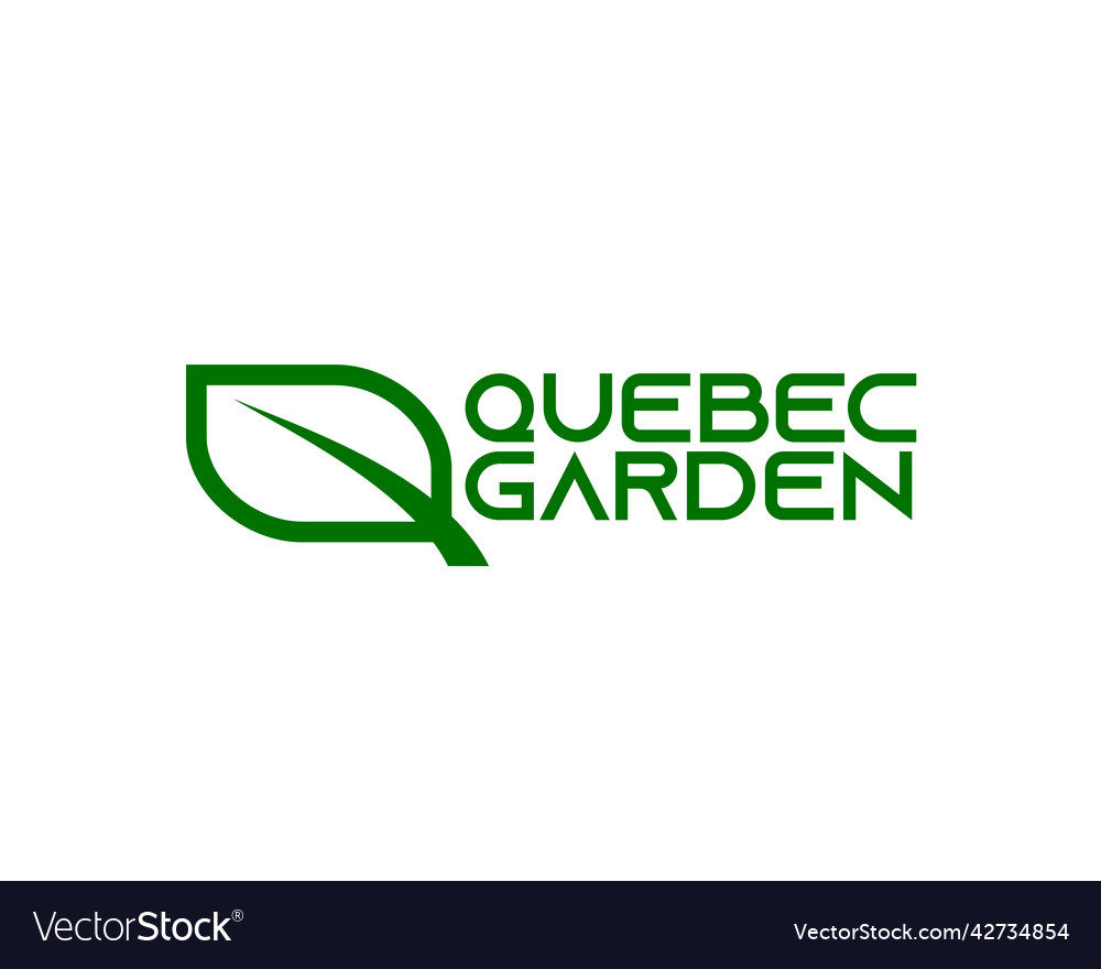 Letter q leaf logo design g initial