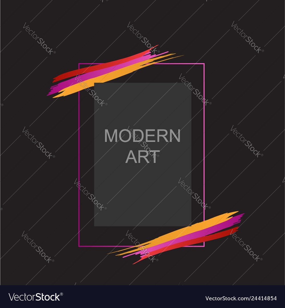 Print modern art frame design