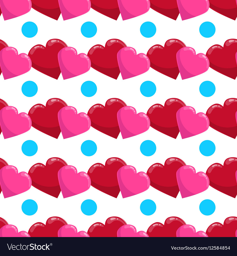 Seamless pattern with heart