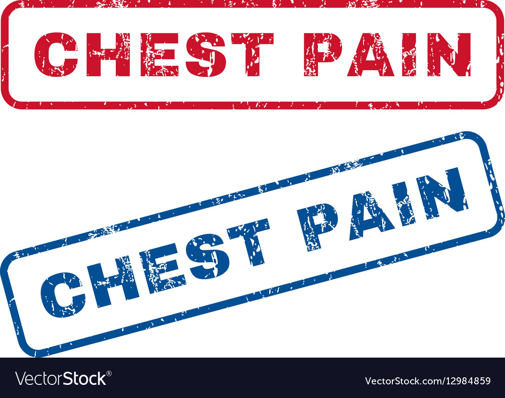 Chest Pain Rubber Stamps Royalty Free Vector Image