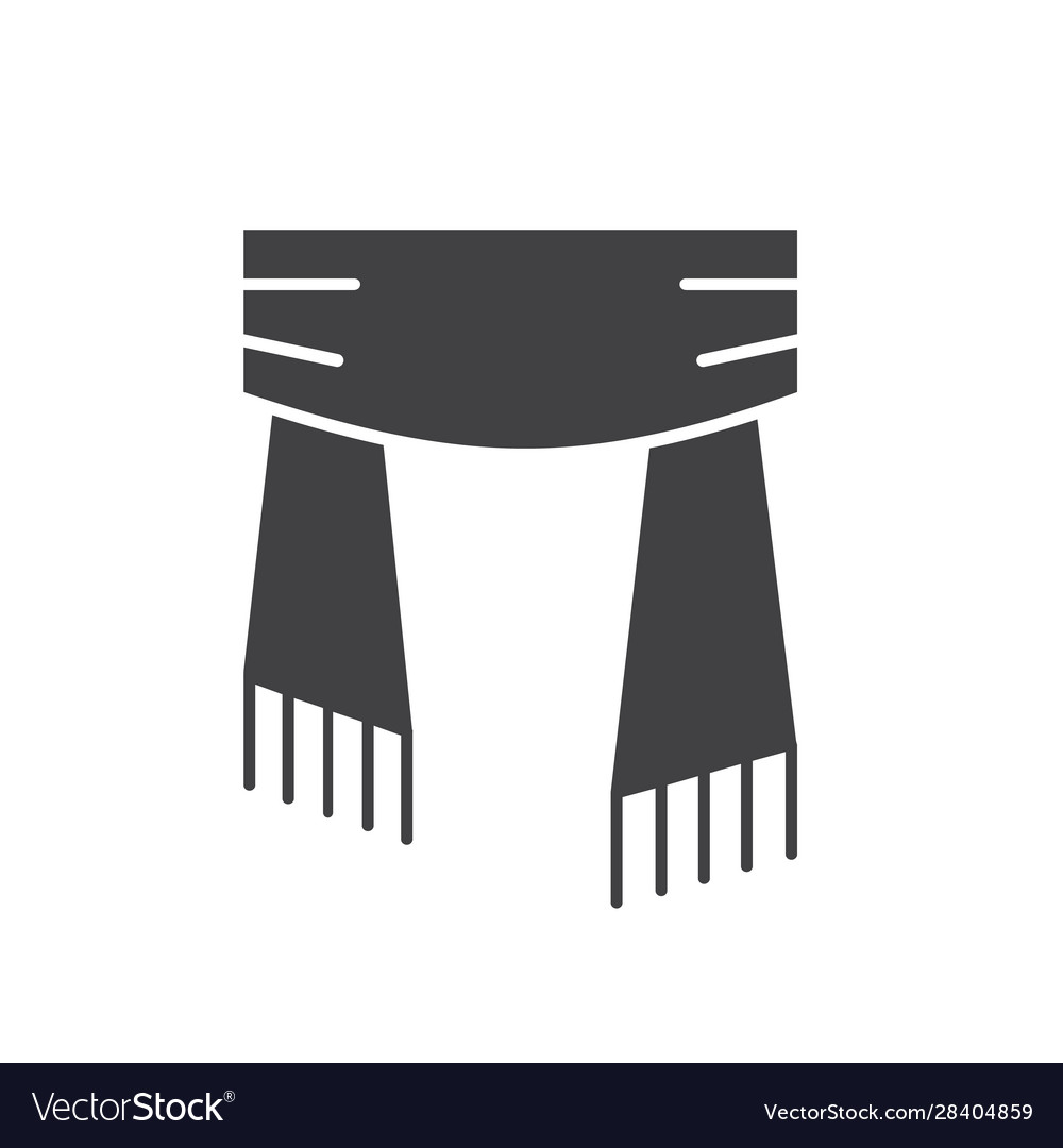 Scarf glyph icon