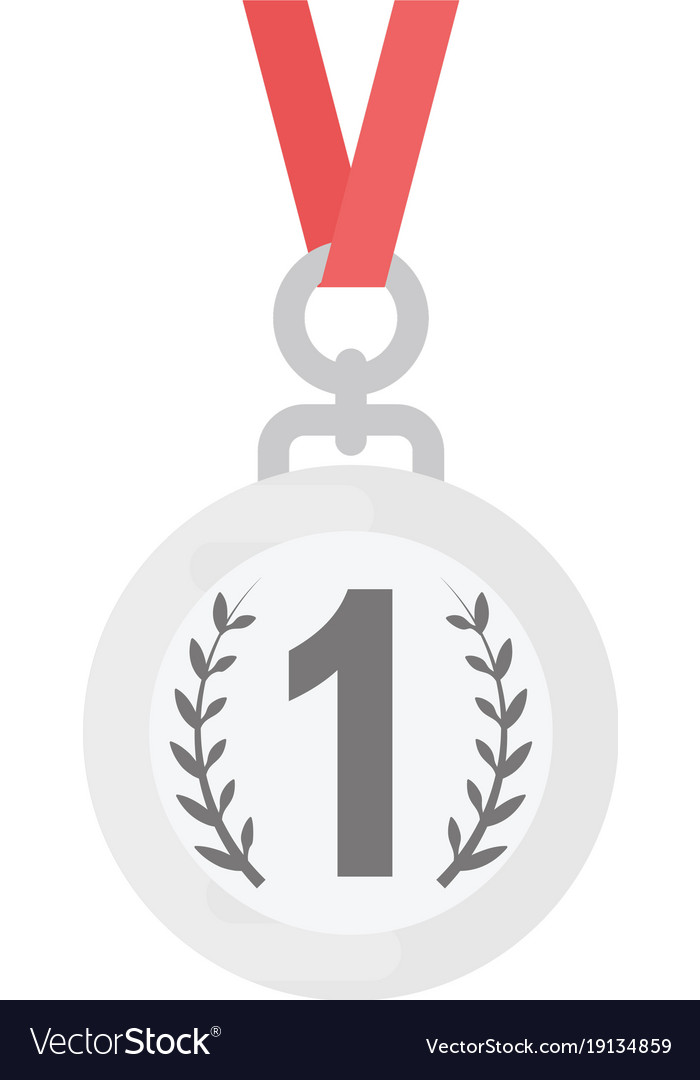 Silver medal Royalty Free Vector Image - VectorStock