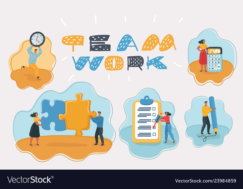 Startup and teamwork people occupation Royalty Free Vector