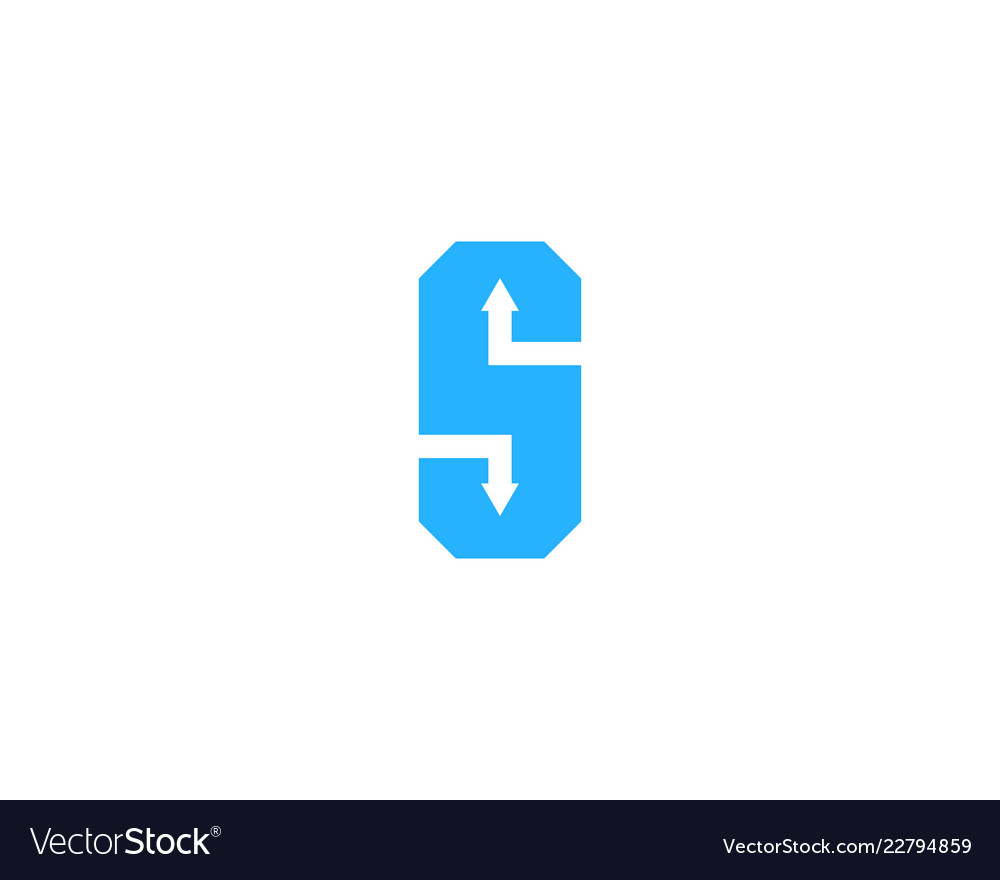 Up letter s logo icon design