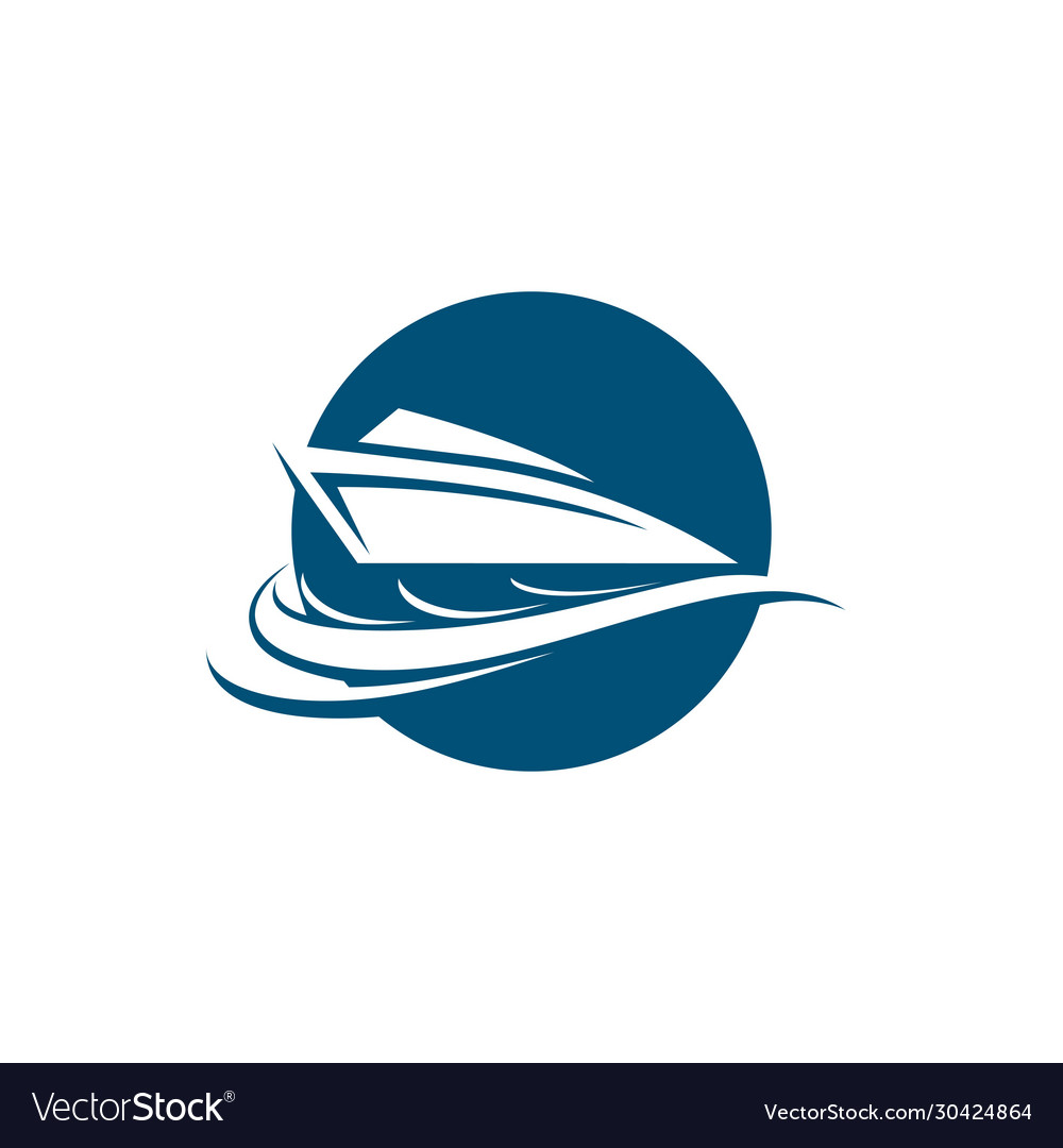 Cruise ship symbol icon Royalty Free Vector Image