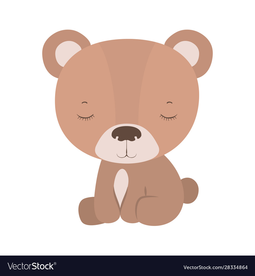 Isolated cute bear cartoon design Royalty Free Vector Image