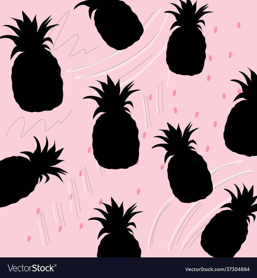 Pineapple Pattern Background