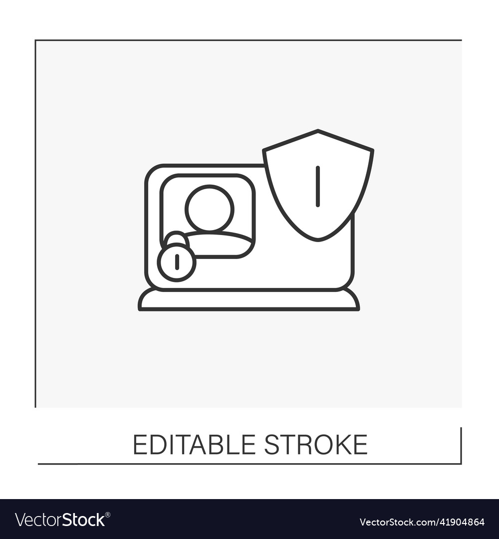 Security system line icon