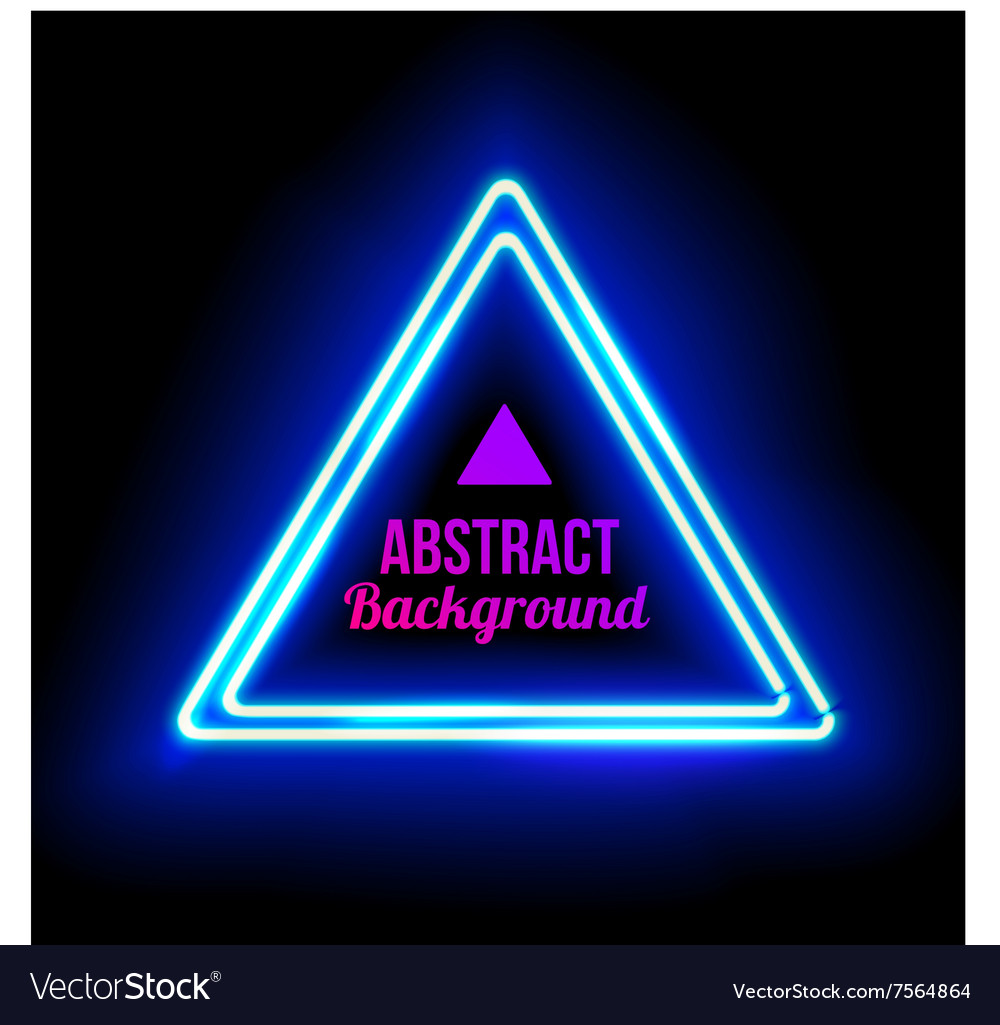 Triangle border with light effects