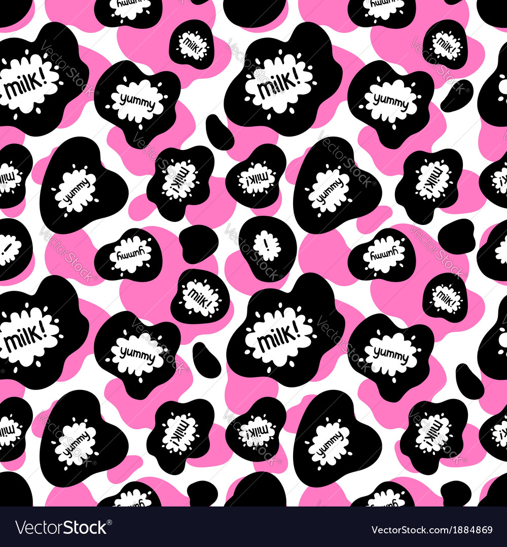 Abstract background cow seamless pattern