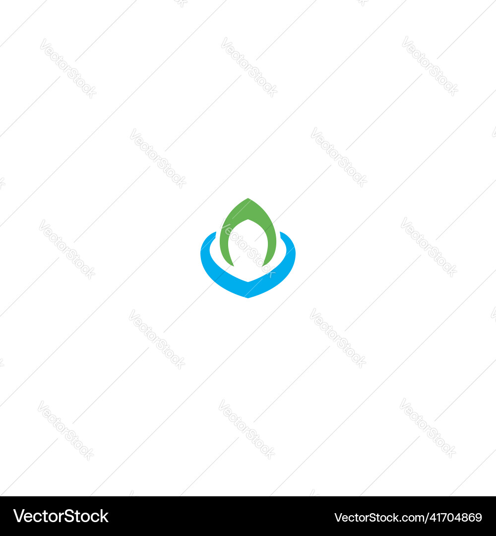 Abstract leaf bio logo Royalty Free Vector Image