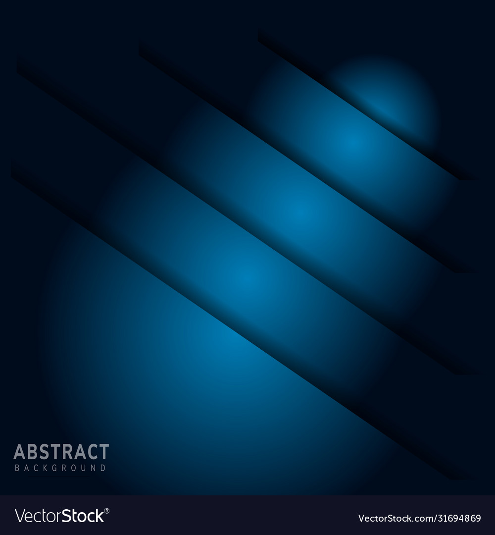 Blue background overlap layer on dark vector image Blue background overlap layer on dark