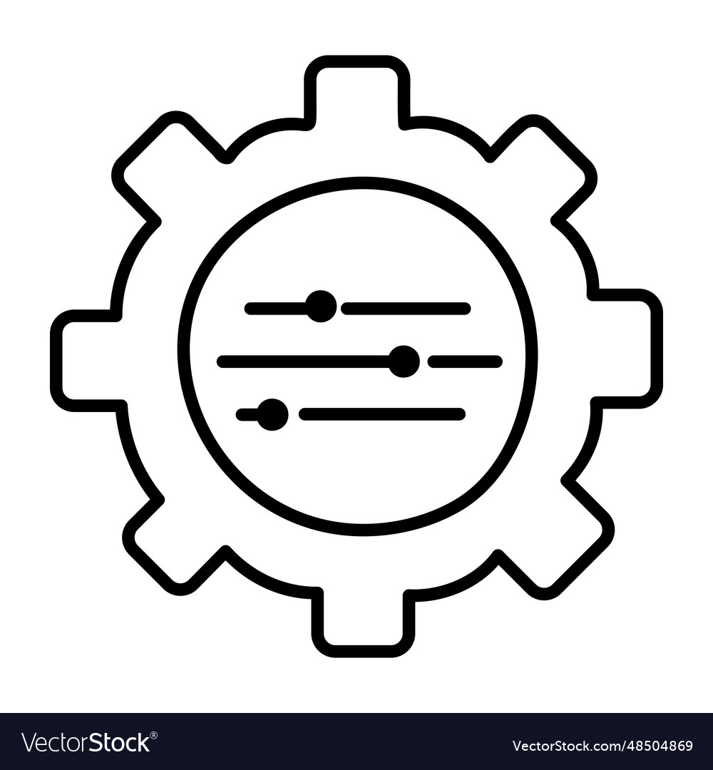 Configuration Royalty Free Vector Image - VectorStock