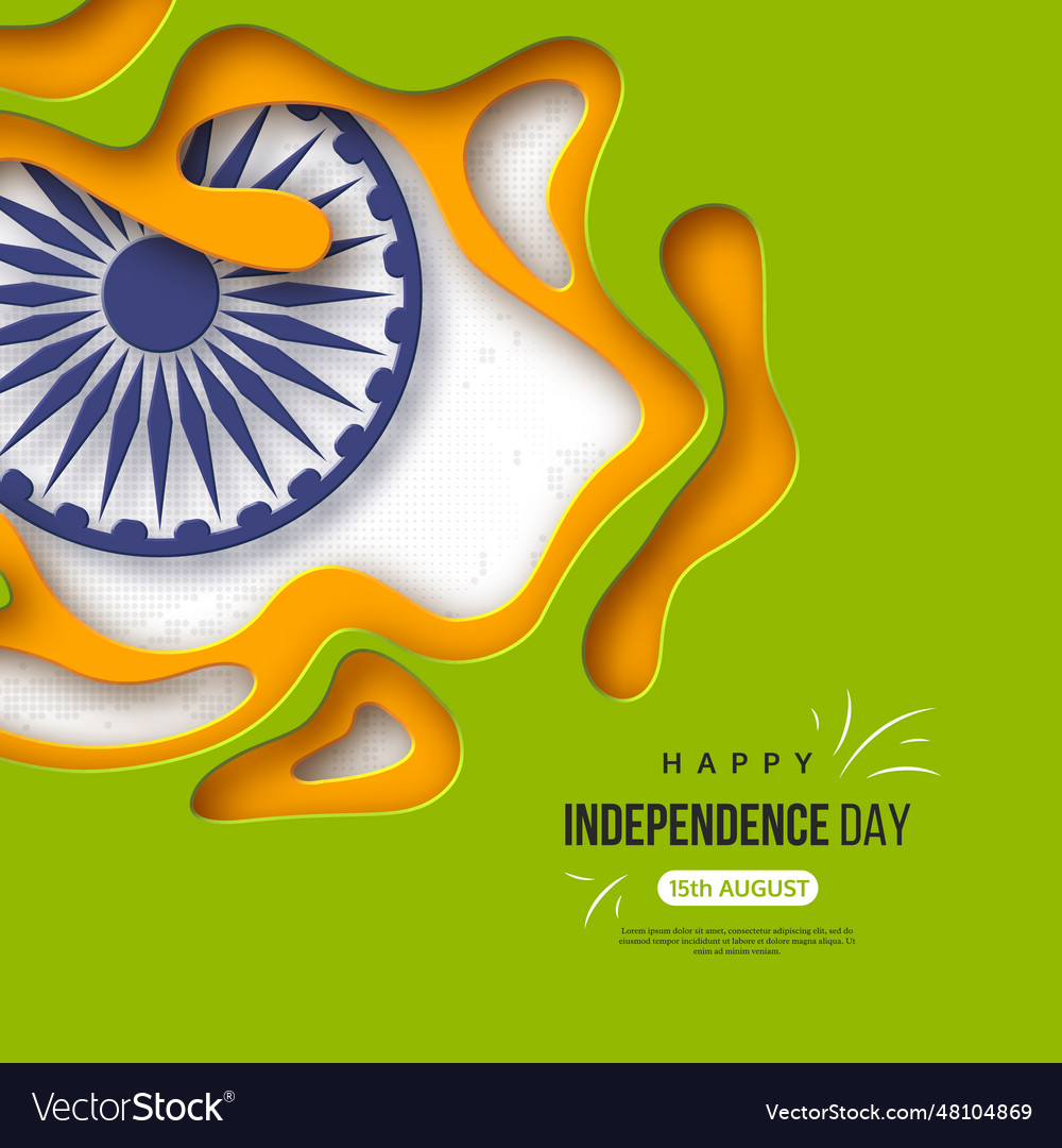 Indian independence day holiday background paper