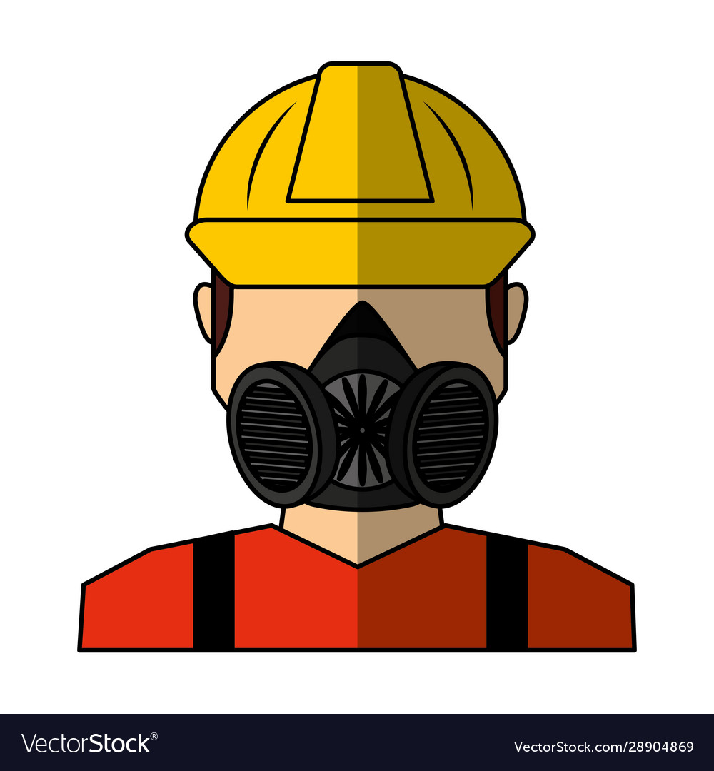 Worker avatar with safety suit