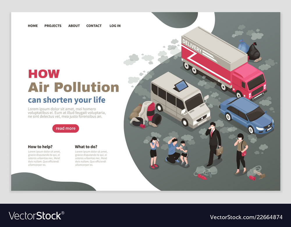 Air Pollution Infographic Template