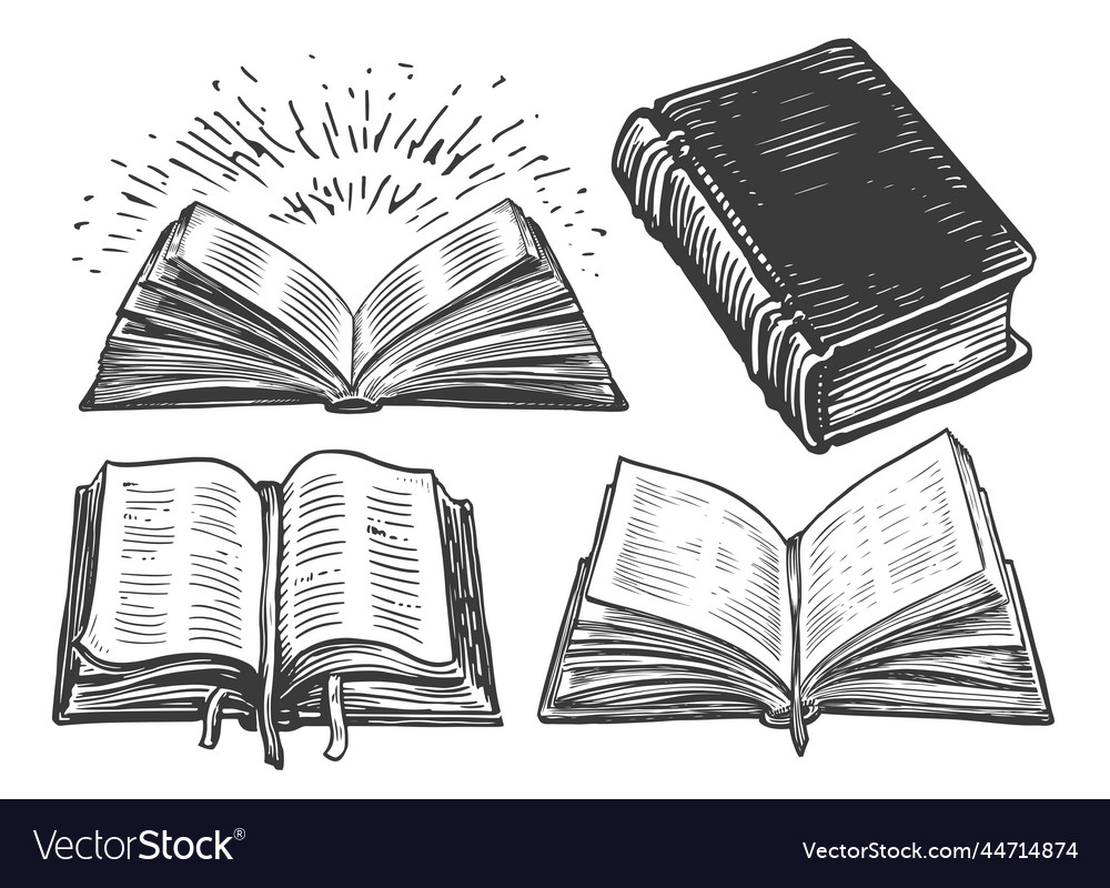 Open book from a splash watercolor hand drawn Vector Image