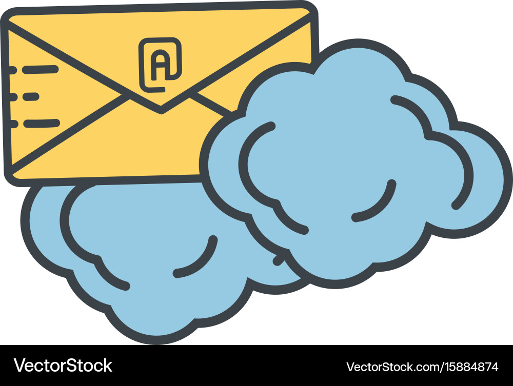 Email isolated symbol Royalty Free Vector Image