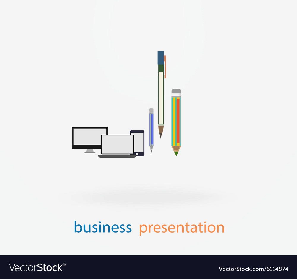 Flat design of the user interface on pc