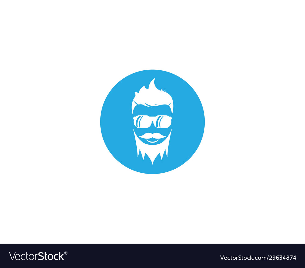 Man face character symbol