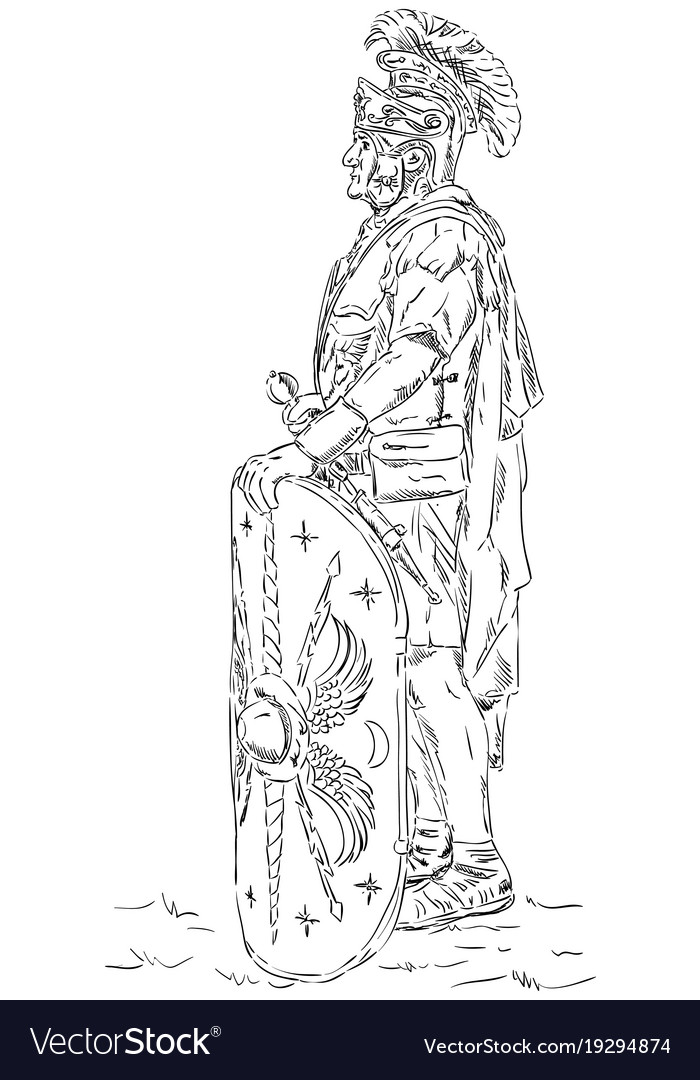 Romanischer Soldat Legionär